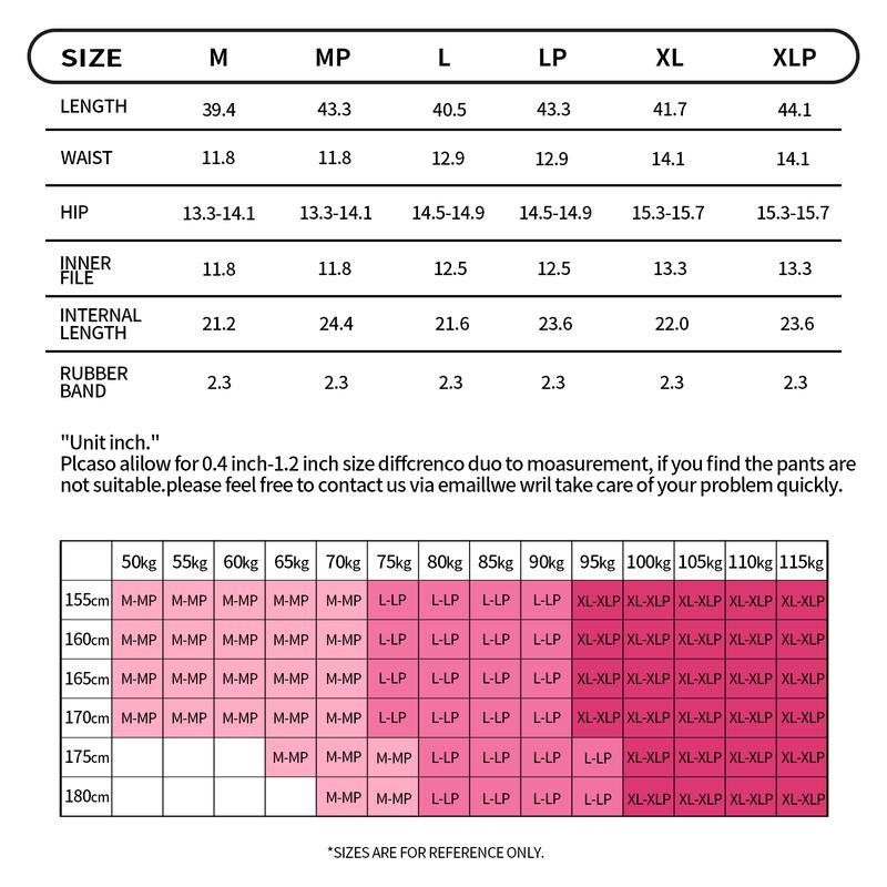 Supplier garment size chart
